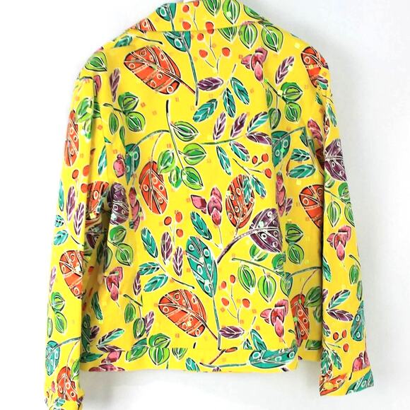 REDD Jeans Vintage Psychedelic New Wave Jacket Bright Sequins Size 8 - Picture 3 of 11